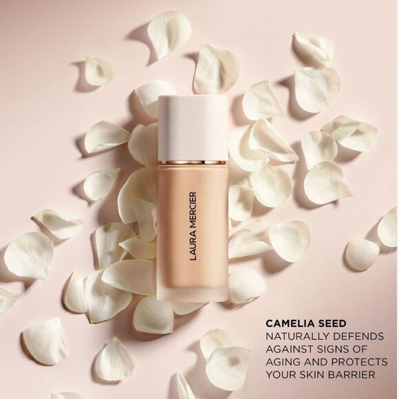 Laura Mercier 1W1 Cashmere Linen Real Flawless Weightless Perfecting Foundation - Picture 9 of 15